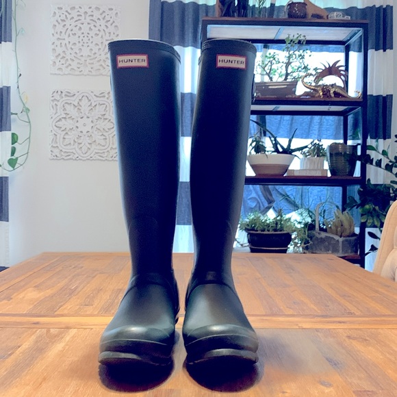 HUNTER Original Tall Boots in Hunter Green size US 7 - Picture 2 of 10